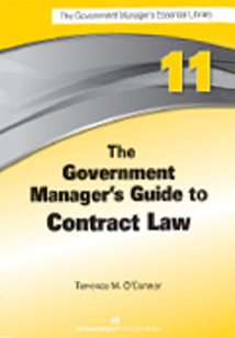 The Government Manager's Guide to Contract Law