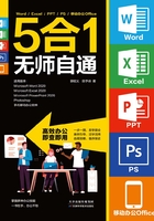 Word/Excel/PPT/PS/移动办公Office 5合1无师自通