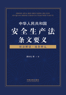 中華人民共和國安全生產(chǎn)法條文要義