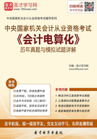 中央国家机关会计从业资格考试《会计电算化》历年真题与模拟试题详解