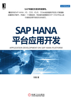 SAP HANA平台应用开发在线阅读