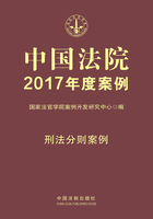 中国法院2017年度案例：刑法分则案例