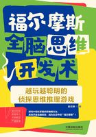 福尔摩斯全脑思维开发术：越玩越聪明的侦探思维推理游戏在线阅读