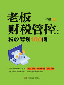 老板財稅管控:稅收籌劃100問