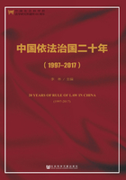 中国依法治国二十年（1997～2017）