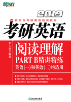 考研英语阅读理解PART B精讲精练(2019)
