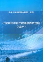 小型农田水利工程维修养护定额（试行）