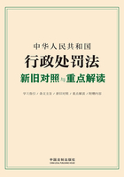 中华人民共和国行政处罚法新旧对照与重点解读在线阅读