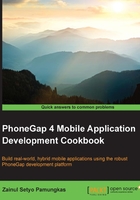 PhoneGap 4 Mobile Application Development Cookbook在線閱讀