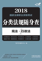 2018国家法律职业资格考试分类法规随身查：宪法·行政法在线阅读