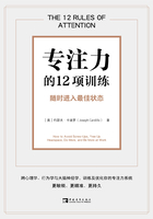 专注力的12项训练：随时进入最佳状态在线阅读