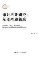 审计理论研究：基础理论视角（国家社科基金后期资助项目）