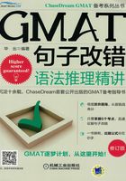 GMAT句子改错：语法推理精讲在线阅读