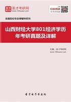 山西财经大学801经济学历年考研真题及详解