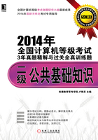 2014年全国计算机等级考试3年真题精解与过关全真训练题：二级公共基础知识在线阅读