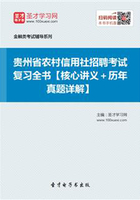 2019年贵州省农村信用社招聘考试复习全书【核心讲义＋历年真题详解】在线阅读