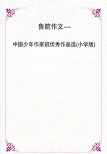 鲁院作文：中国少年作家班优秀作品选（小学版）