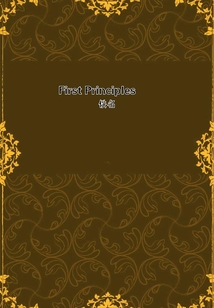 First Principles