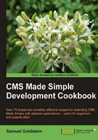 CMS Made Simple Development Cookbook在线阅读