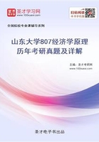 山东大学807经济学原理历年考研真题及详解