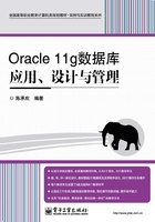 Oracle 11g数据库应用、设计与管理