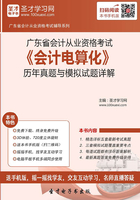 广东省会计从业资格考试《会计电算化》历年真题与模拟试题详解