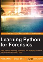 Learning Python for Forensics