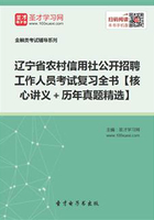 2019年辽宁省农村信用社公开招聘工作人员考试复习全书【核心讲义＋历年真题精选】在线阅读