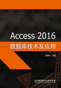 Access 2016數據庫技術及應用