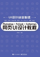 Photoshop+PxCook+Cutterman网页UI设计教程在线阅读