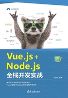 Vue.js+Node.js全栈开发实战在线阅读