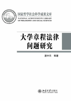 大学章程法律问题研究在线阅读