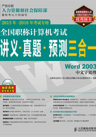 全国职称计算机考试讲义·真题·预测三合一：Word 2003中文字处理在线阅读