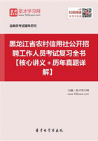 2019年黑龙江省农村信用社公开招聘工作人员考试复习全书【核心讲义＋历年真题详解】在线阅读