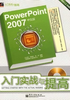 PowerPoint 2007中文版入门实战与提高