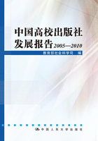 中国高校出版社发展报告2005—2010