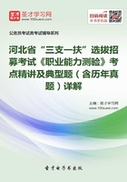 2020年河北省“三支一扶”选拔招募考试《职业能力测验》考点精讲及典型题（含历年真题）详解在线阅读