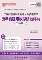 广西壮族自治区会计从业资格考试历年真题与模拟试题详解（三科合一）