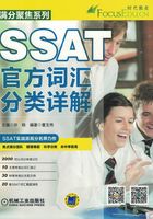 SSAT官方词汇分类详解