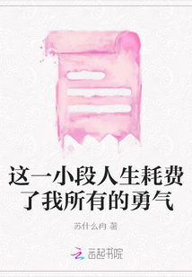 這一小段人生耗費(fèi)了我所有的勇氣