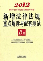 2012新增法律法规重点解读与配套测试：B册在线阅读