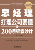 总经理打理公司要懂的200条锦囊妙计在线阅读