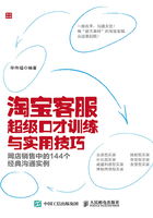 淘宝客服超级口才训练与实用技巧：网店销售中的144个经典沟通实例在线阅读