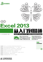 新编Excel 2013从入门到精通