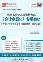 河南省会计从业资格考试《会计电算化》专用教材【考纲分析＋考点精讲＋真题演练＋强化习题】在线阅读