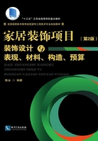 家居装饰项目装饰设计与表现、材料、构造、预算（第2版）