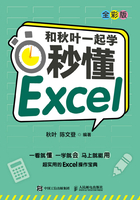 和秋叶一起学：秒懂Excel（全彩版）