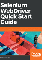 Selenium WebDriver Quick Start Guide