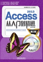 Access 2013从入门到精通（第2版）