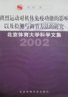 剧烈运动对机体免疫功能的影响以及检测与调节方法的研究